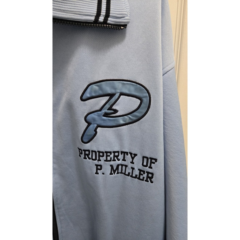 Master P Miller Vintage Track Jacket Baby Blue Rap Hip Hop Streetwear 3XL Y2K 🔥 - Picture 3 of 12